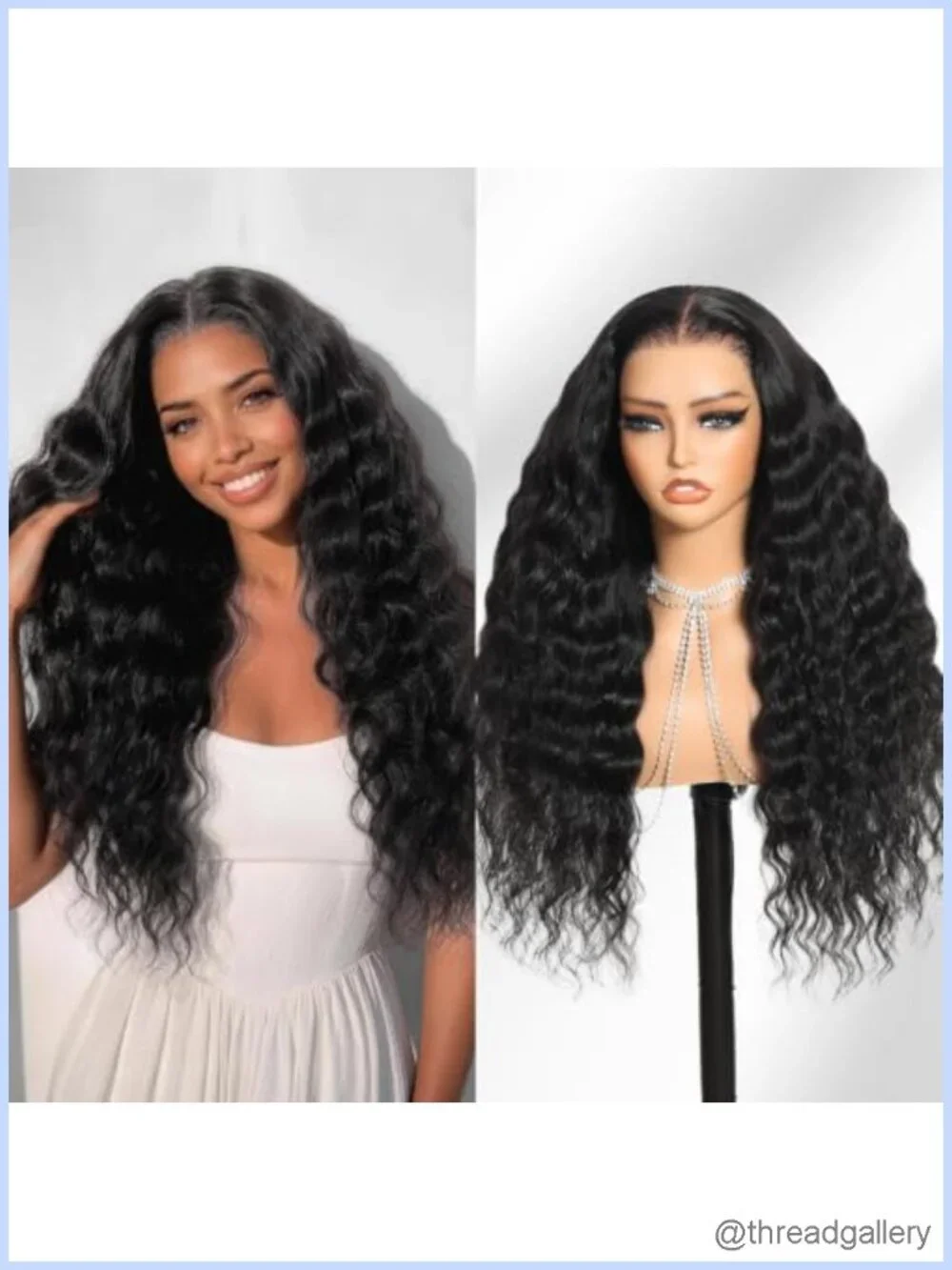 Glueless Pre Plucked Pre Cut Loose Deep Wave 6x5 HD Lace Wig Human Hair 20 Inch